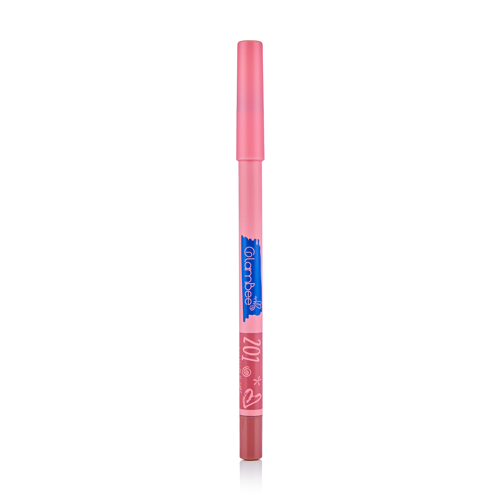 Гелевий олівець для губ GlamBee Satin Lip Liner 201, 1.8 г
